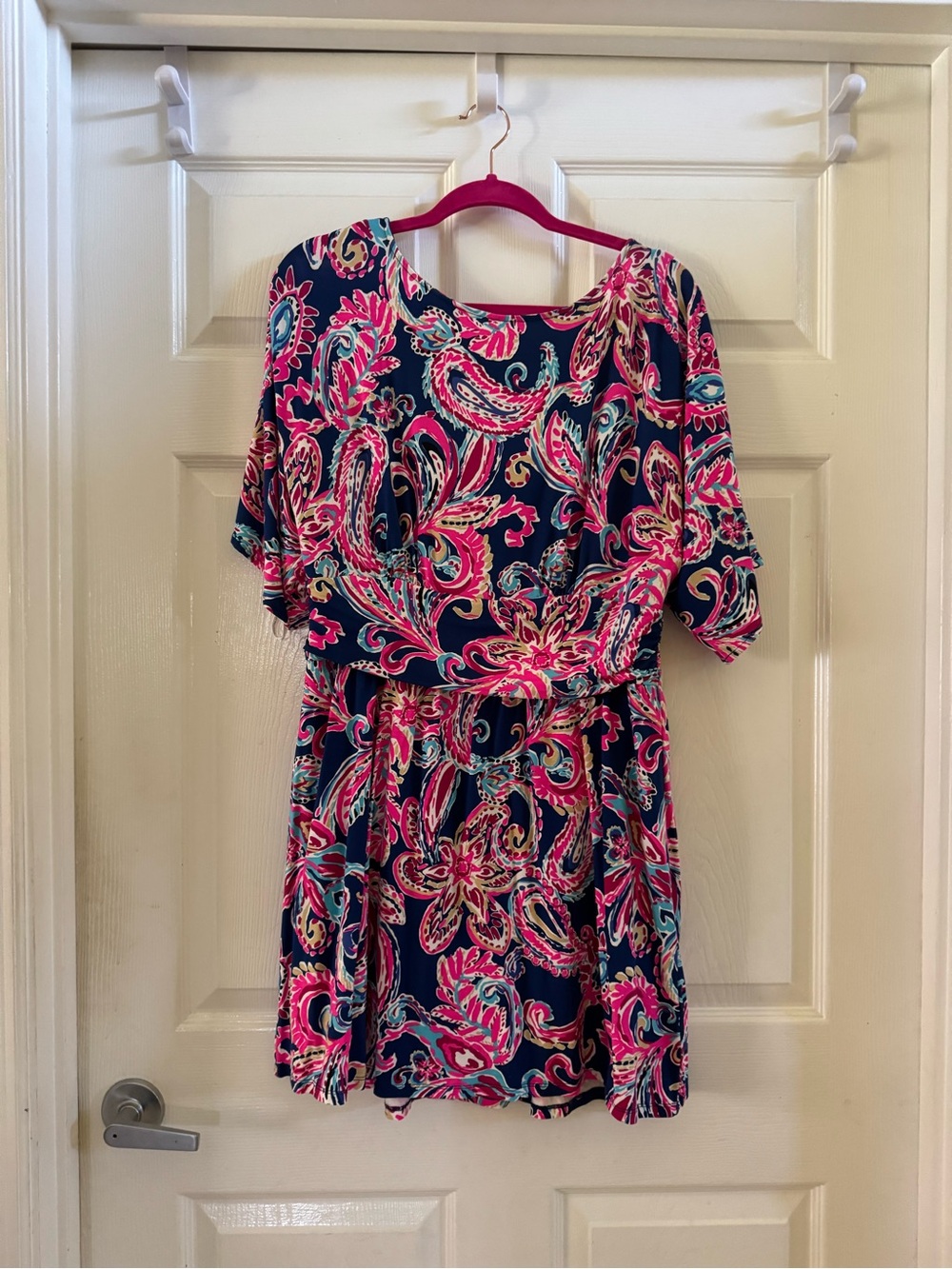 Lilly Pulitzer Boatneck Parigi Skort Romper in Flitting About Print
